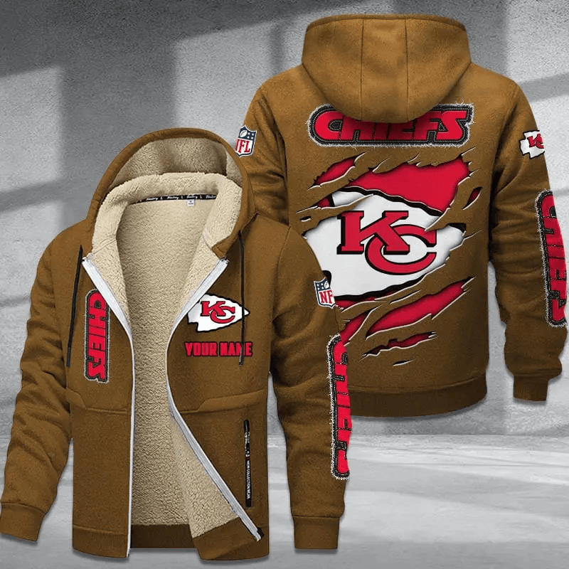 Kansas City Chiefs Premium Thick Zip-Up Hoodie