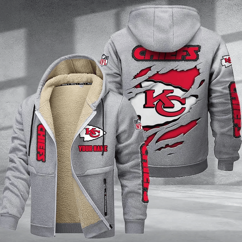 Kansas City Chiefs Premium Thick Zip-Up Hoodie