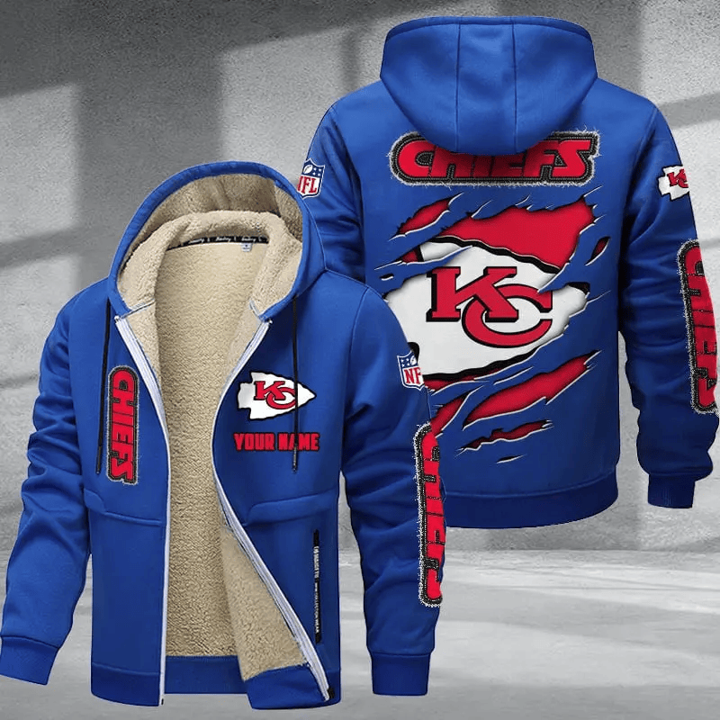 Kansas City Chiefs Premium Thick Zip-Up Hoodie
