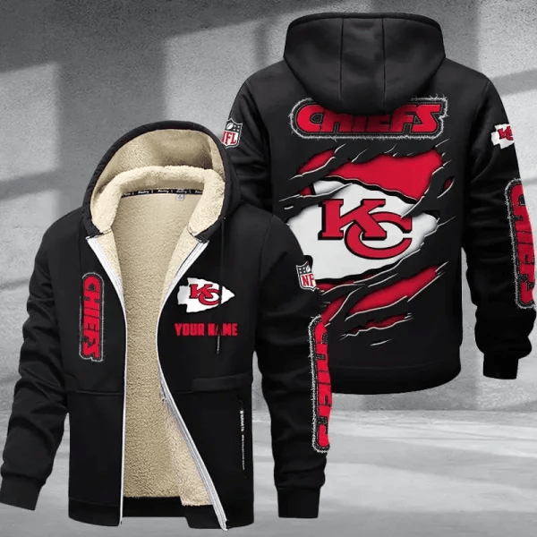 Kansas City Chiefs Premium Thick Zip-Up Hoodie