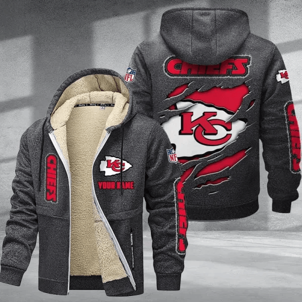 Kansas City Chiefs Premium Thick Zip-Up Hoodie