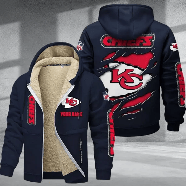 Kansas City Chiefs Premium Thick Zip-Up Hoodie