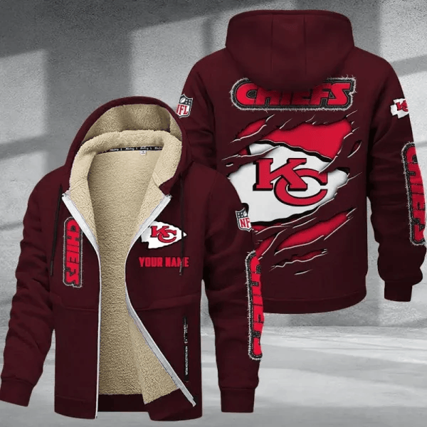 Kansas City Chiefs Premium Thick Zip-Up Hoodie