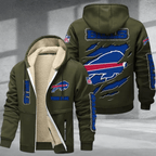 Buffalo Bills Premium Thick Zip-Up Hoodie