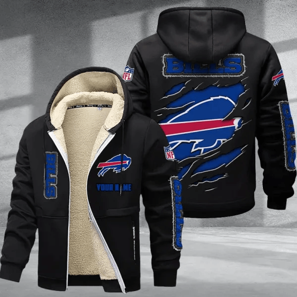 Buffalo Bills Premium Thick Zip-Up Hoodie