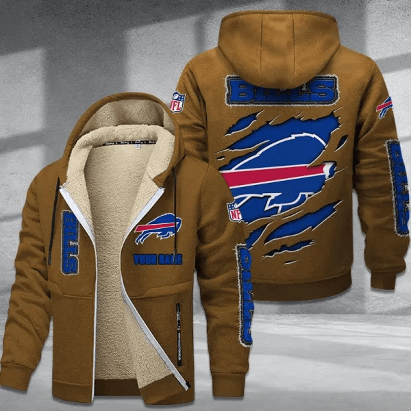 Buffalo Bills Premium Thick Zip-Up Hoodie