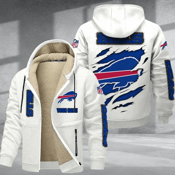Buffalo Bills Premium Thick Zip-Up Hoodie