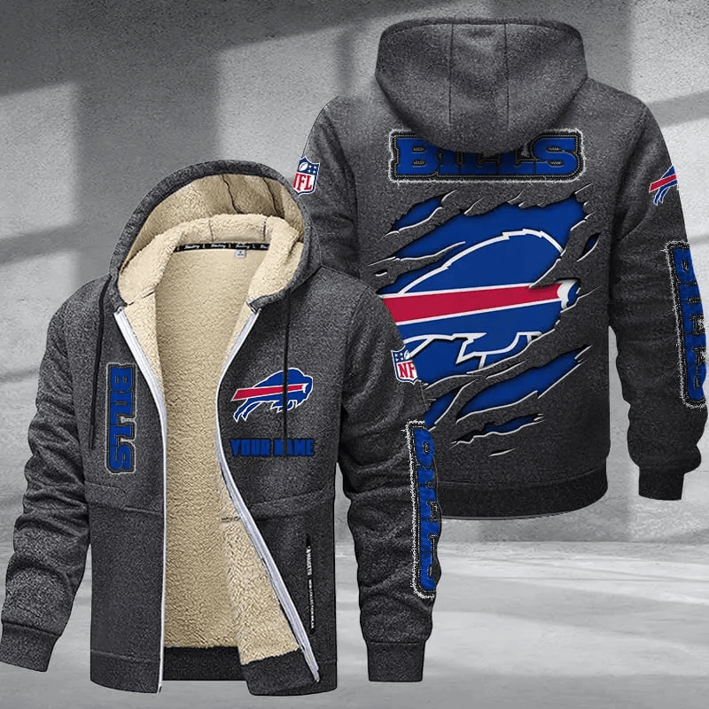 Buffalo Bills Premium Thick Zip-Up Hoodie Secondary image
