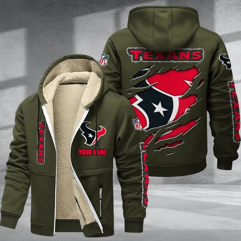 Houston Texans Premium Thick Zip-Up Hoodie Secondary image