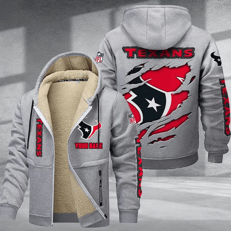 Houston Texans Premium Thick Zip-Up Hoodie
