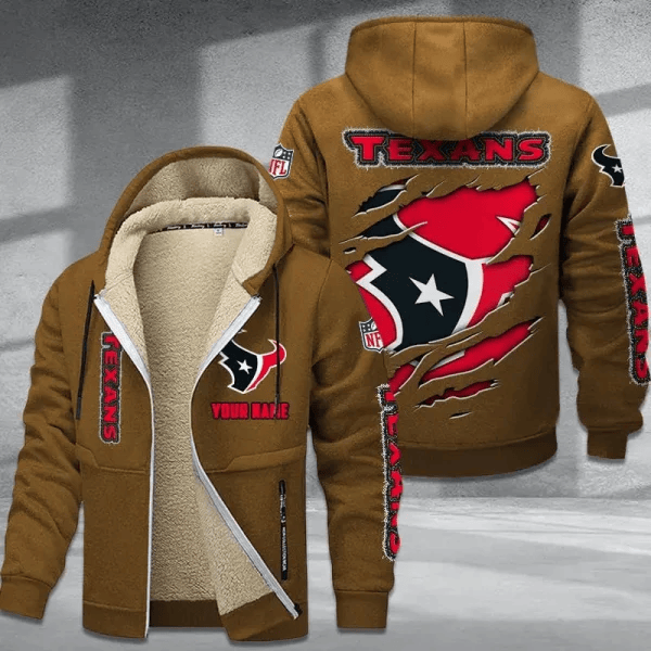 Houston Texans Premium Thick Zip-Up Hoodie