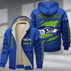 Seattle Seahawks Premium Thick Zip-Up Hoodie