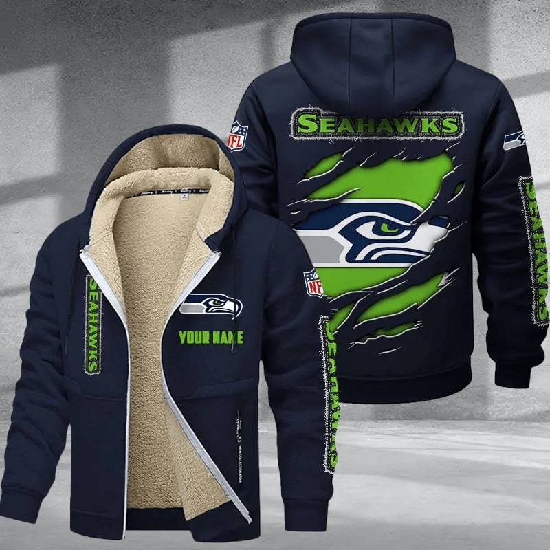 Seattle Seahawks Premium Thick Zip-Up Hoodie Main image