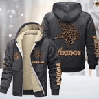Minnesota Vikings Premium Sherpa-Lined Winter Hoodie – Personalized Edition