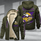 Minnesota Vikings Premium Thick Zip-Up Hoodie