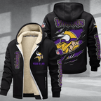 Minnesota Vikings Premium Thick Zip-Up Hoodie