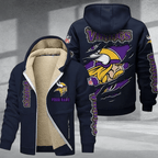 Minnesota Vikings Premium Thick Zip-Up Hoodie