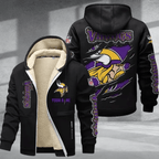 Minnesota Vikings Premium Thick Zip-Up Hoodie