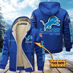 Premium Sherpa-Lined Winter Hoodie – Personalized Edition Detroit Lions