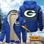 Premium Sherpa-Lined Winter Hoodie – Personalized Edition Green Bay Packers