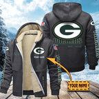 Premium Sherpa-Lined Winter Hoodie – Personalized Edition Green Bay Packers