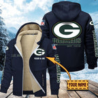 Premium Sherpa-Lined Winter Hoodie – Personalized Edition Green Bay Packers