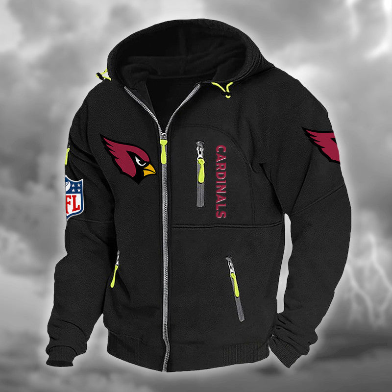 Arizona Cardinals Hooded Cardigan Jacket