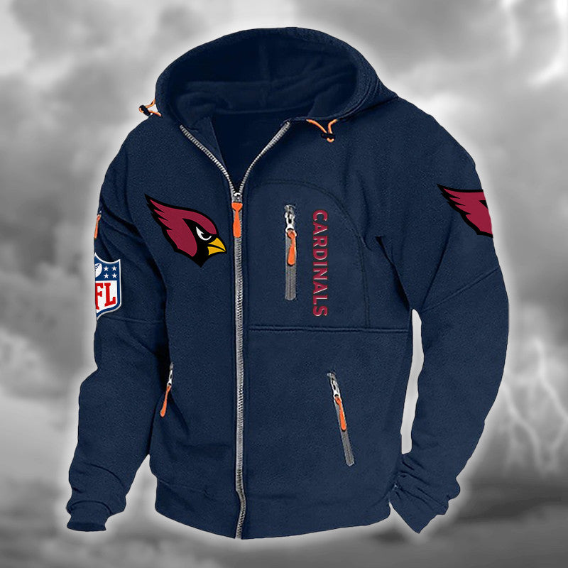 Arizona Cardinals Hooded Cardigan Jacket