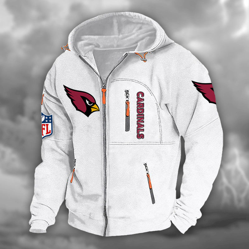 Arizona Cardinals Hooded Cardigan Jacket