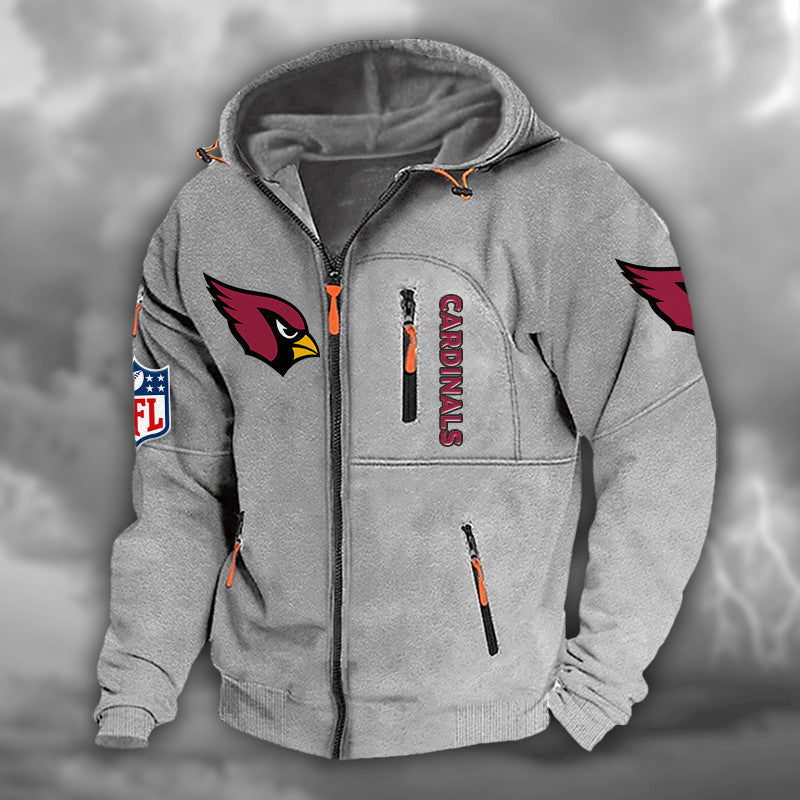 Arizona Cardinals Hooded Cardigan Jacket