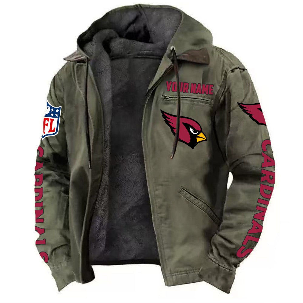 Arizona Cardinals Hooded Cardigan Jacket
