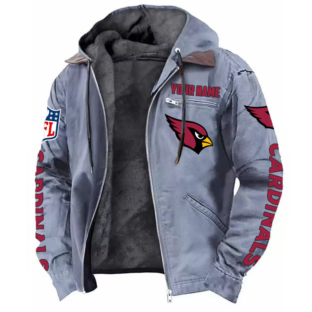 Arizona Cardinals Hooded Cardigan Jacket