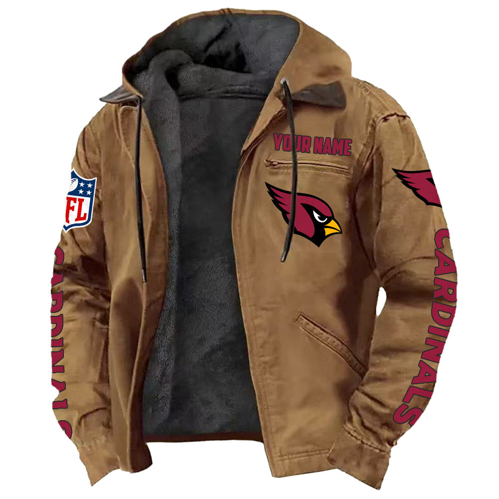 Arizona Cardinals Hooded Cardigan Jacket