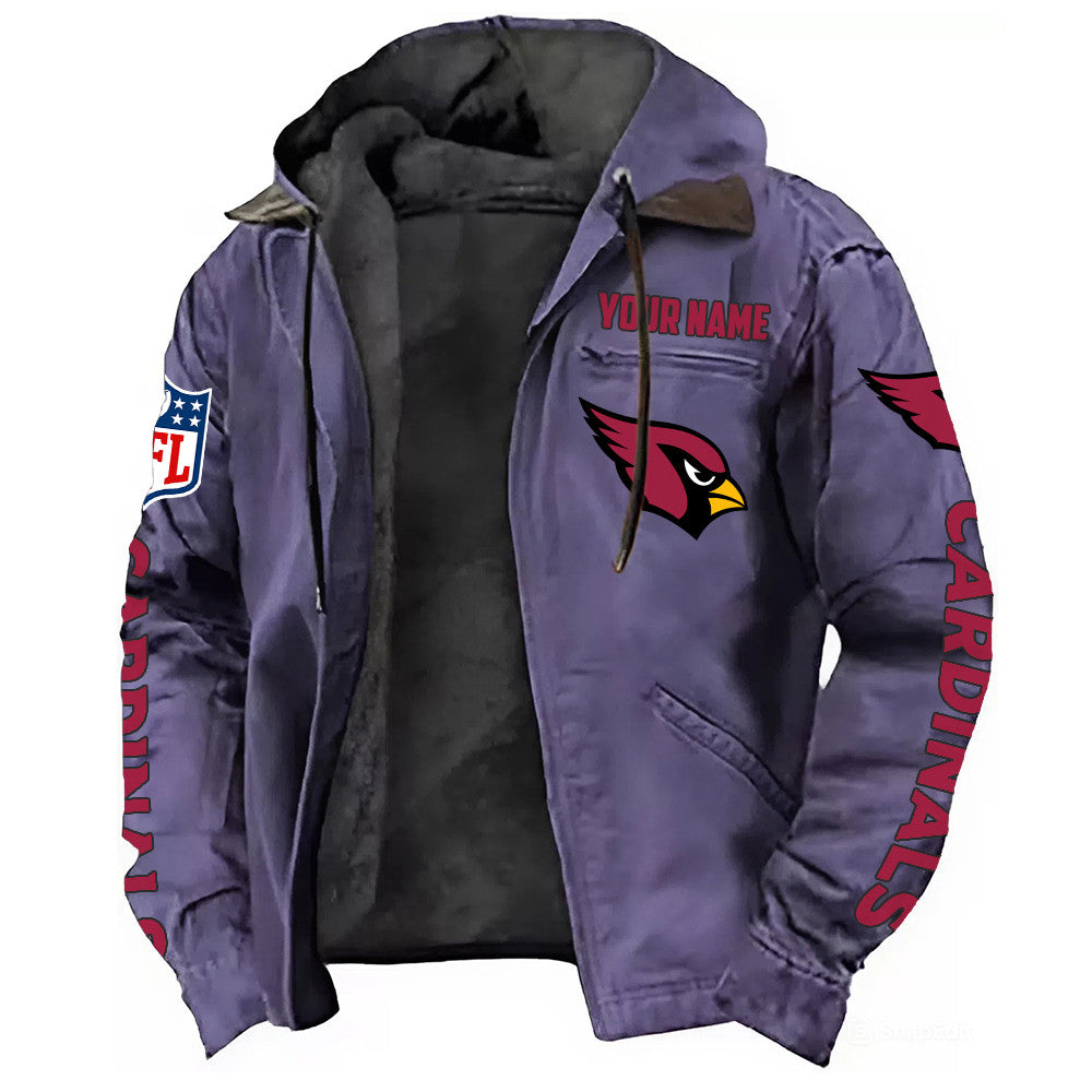 Arizona Cardinals Hooded Cardigan Jacket