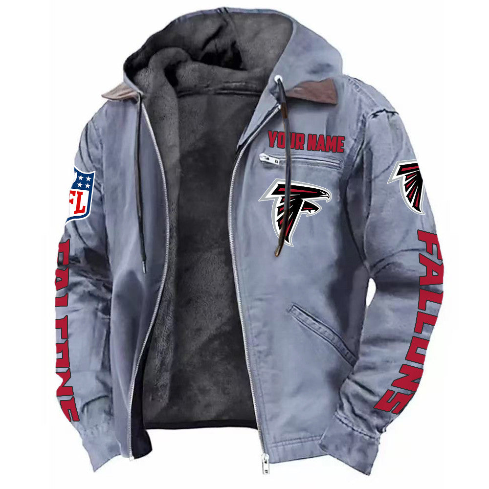 Atlanta Falcons Hooded Cardigan Jacket