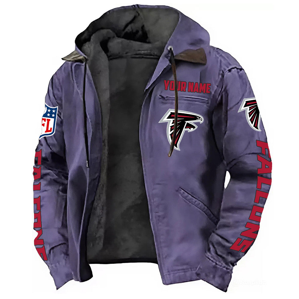 Atlanta Falcons Hooded Cardigan Jacket