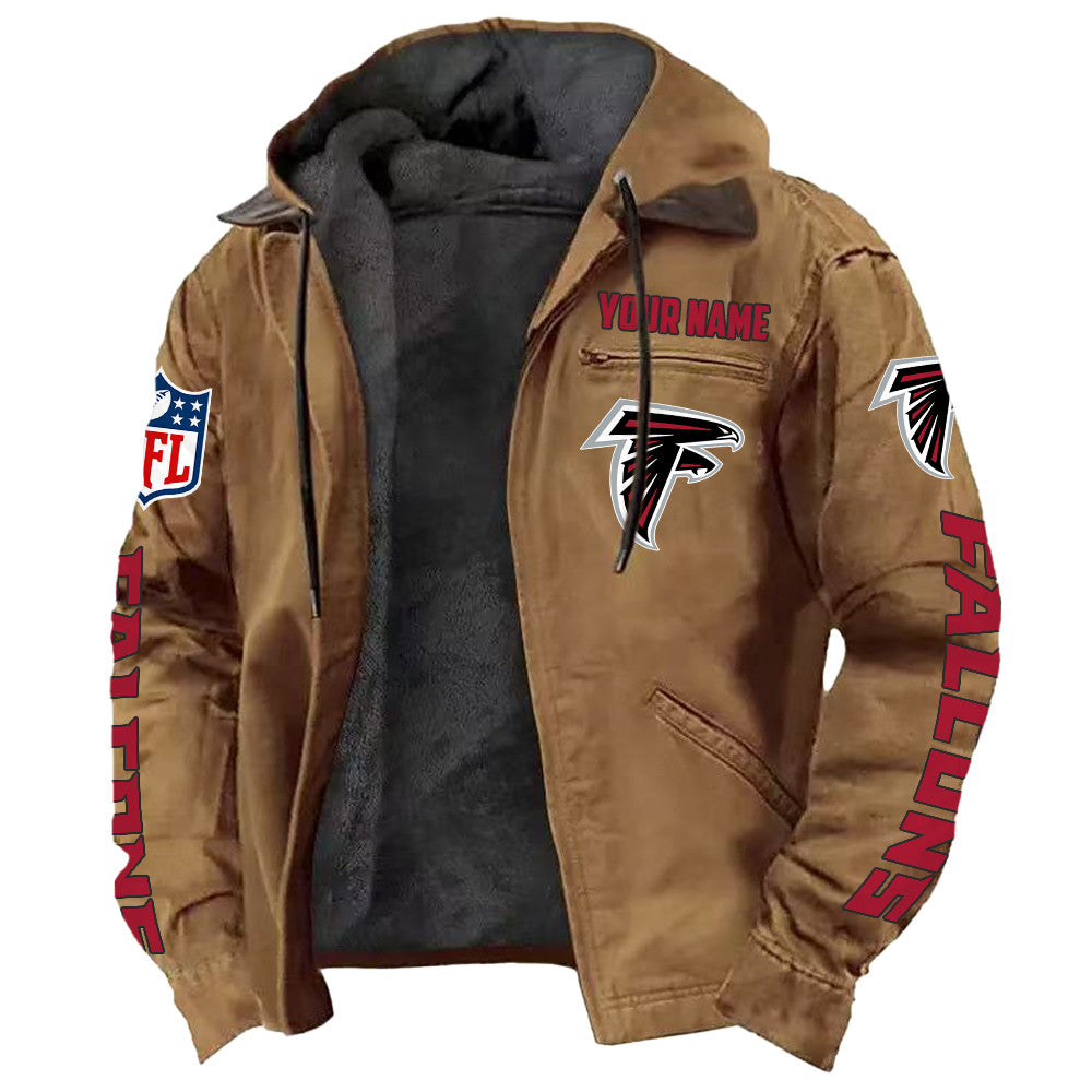 Atlanta Falcons Hooded Cardigan Jacket