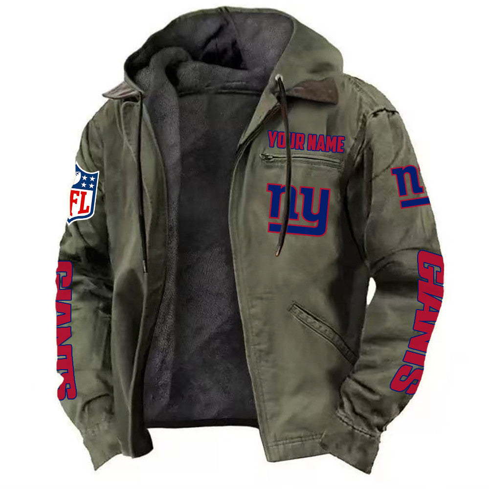 New York Giants Hooded Cardigan Jacket