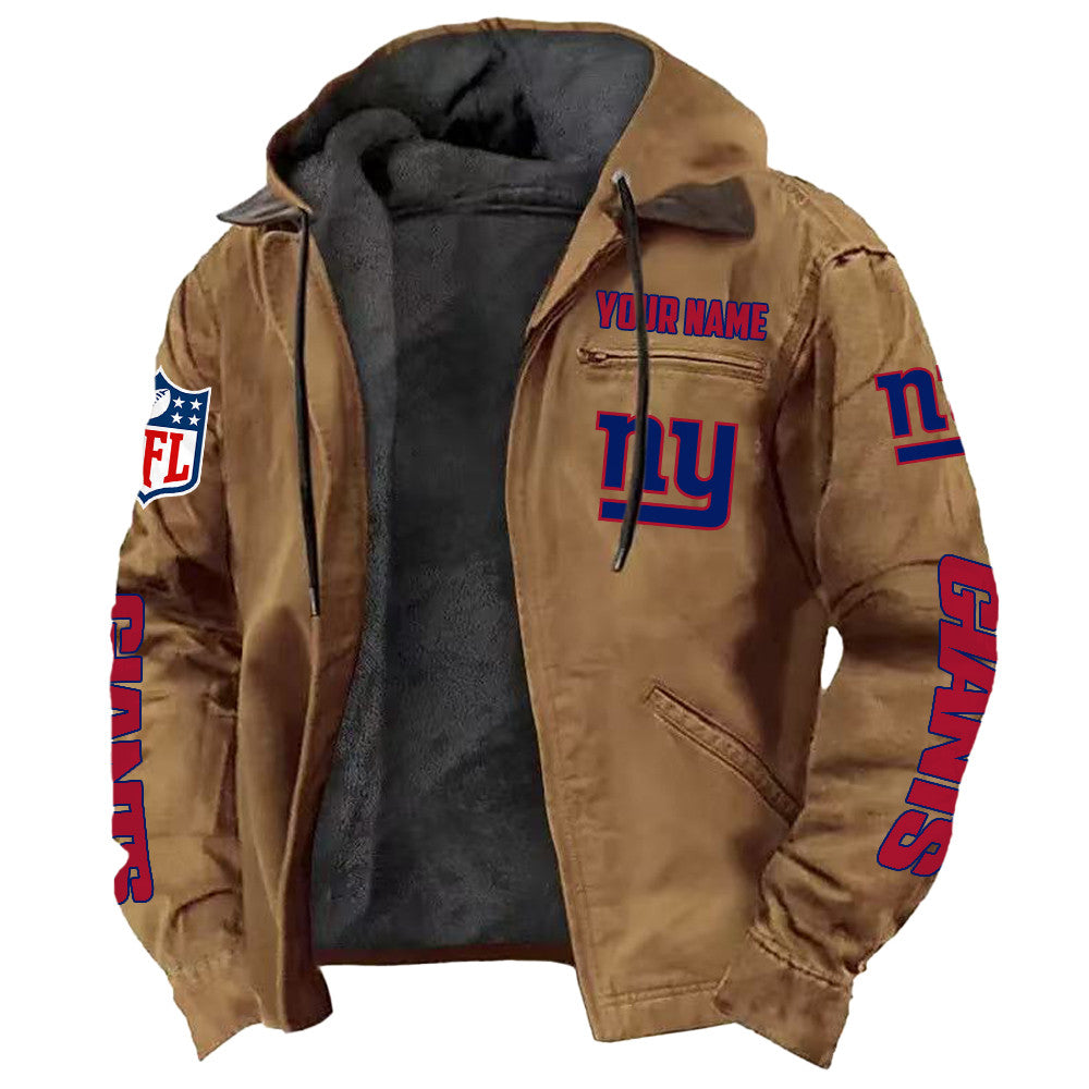 New York Giants Hooded Cardigan Jacket