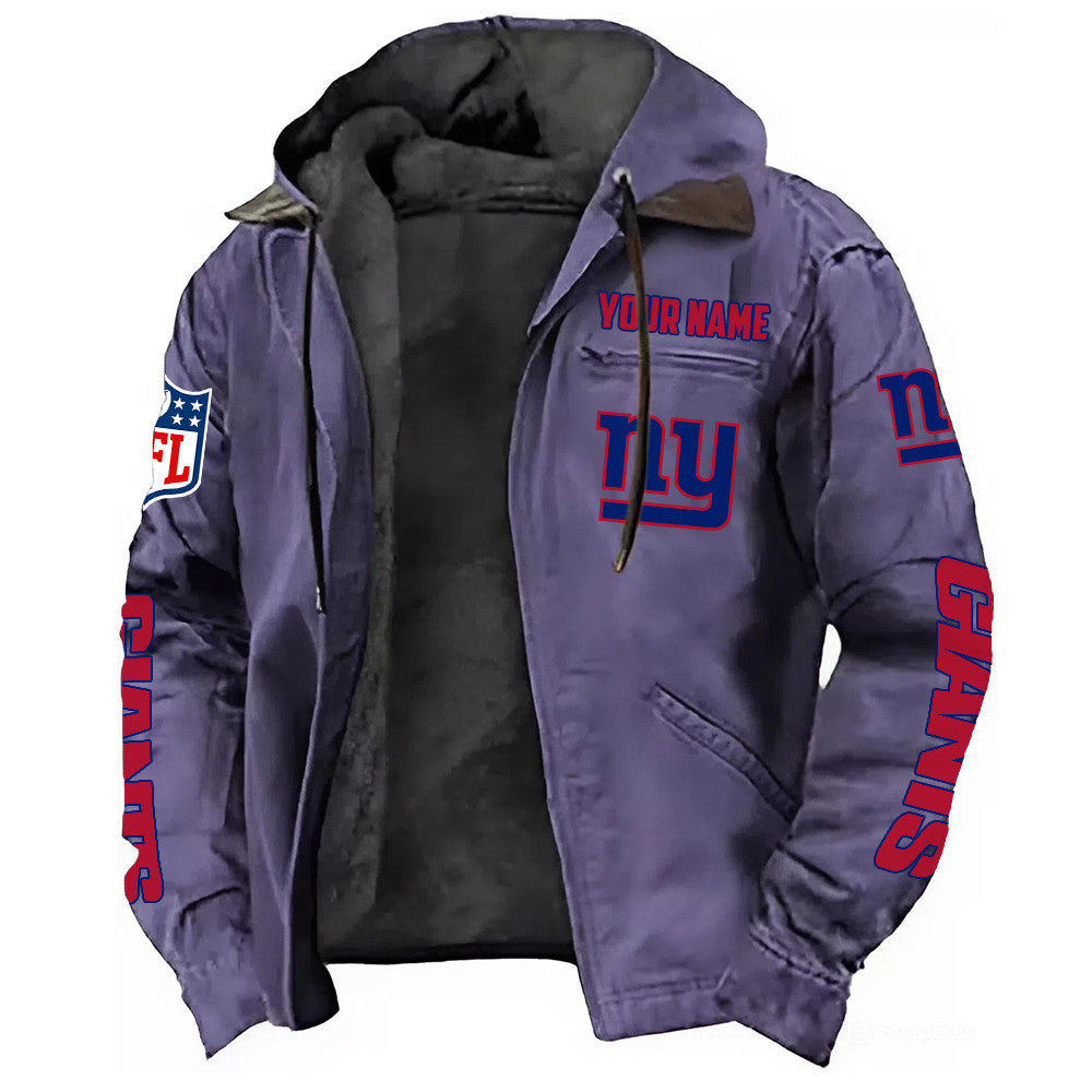 New York Giants Hooded Cardigan Jacket