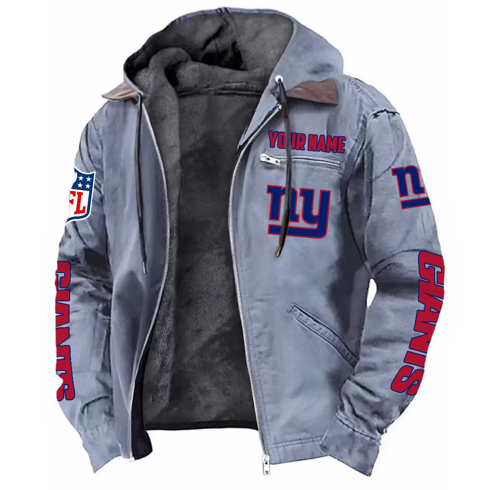 New York Giants Hooded Cardigan Jacket