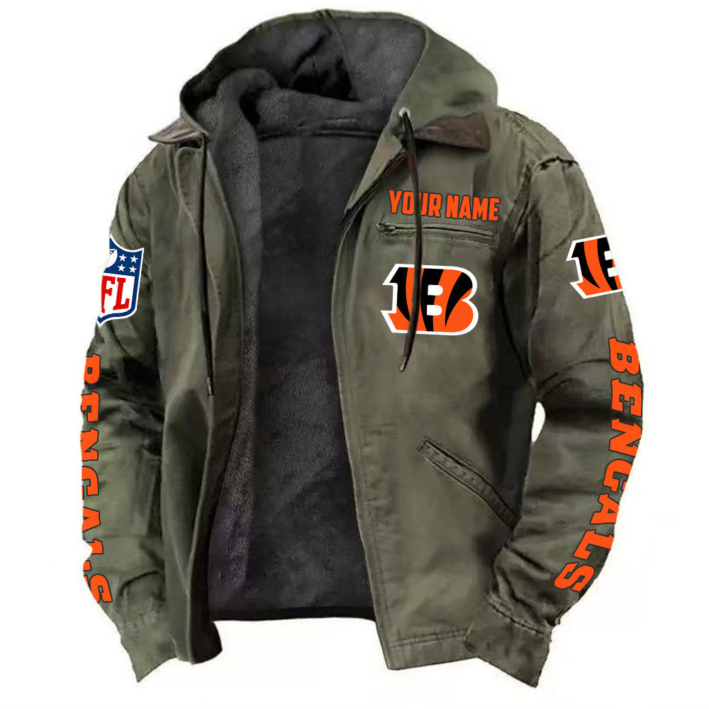 Cincinnati Bengals Hooded Cardigan Jacket Secondary image