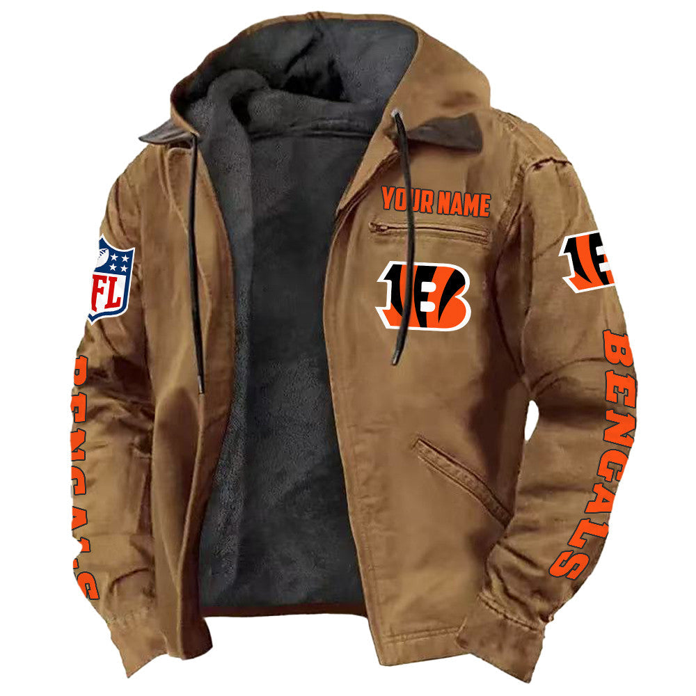 Cincinnati Bengals Hooded Cardigan Jacket Main image