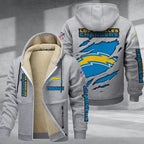 Los Angeles Chargers Thickened Zipper Hoodies