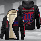 New York Giants Premium Sherpa-Lined Winter Hoodie – Personalized Edition