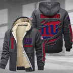 New York Giants Premium Sherpa-Lined Winter Hoodie – Personalized Edition