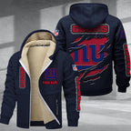New York Giants Premium Sherpa-Lined Winter Hoodie – Personalized Edition
