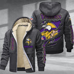 Minnesota Vikings Premium Sherpa-Lined Winter Hoodie – Personalized Edition
