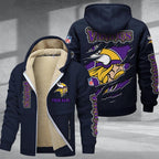 Minnesota Vikings Premium Sherpa-Lined Winter Hoodie – Personalized Edition