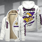 Minnesota Vikings Premium Sherpa-Lined Winter Hoodie – Personalized Edition